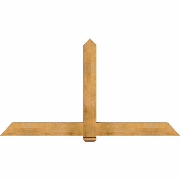 Ekena Millwork Eugene Rough Sawn Timber Gable Bracket, Western Red Cedar, 84"W x 45"H x 4"D x 6"F, 13/12 Pitch GBW084X45X0406EUG00RWR - main